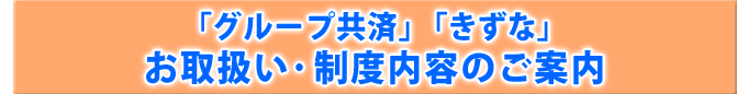 「グループ共済」「きずな」」お取扱い・制度内容のご案内